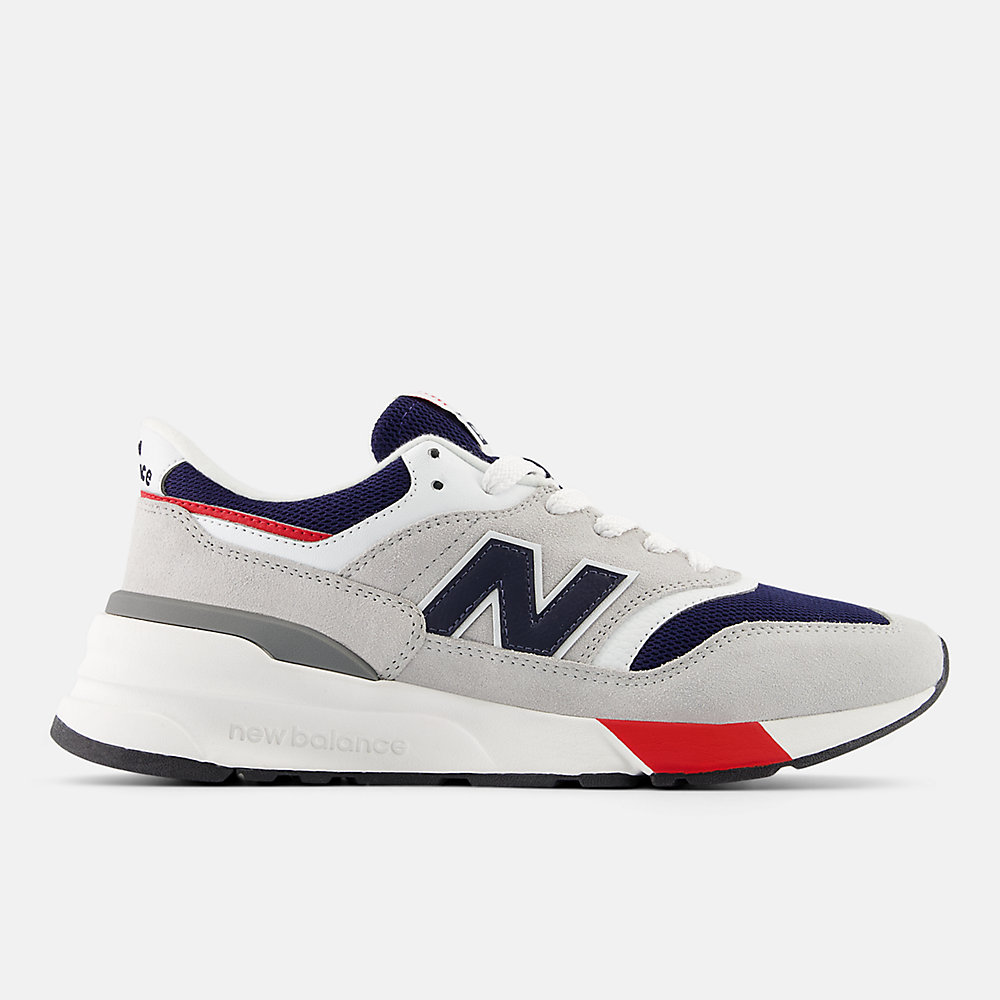 New Balance 997R Shoes Brighton Grey with Team Navy